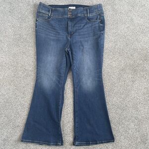 Lane Bryant Ultra High Rise Flare Jeans Womens Flex Magic Waistband Size 22